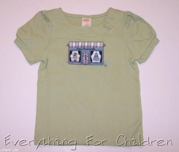 Girls GYMBOREE Petite Mademoiselle shirt 8 NWT green  