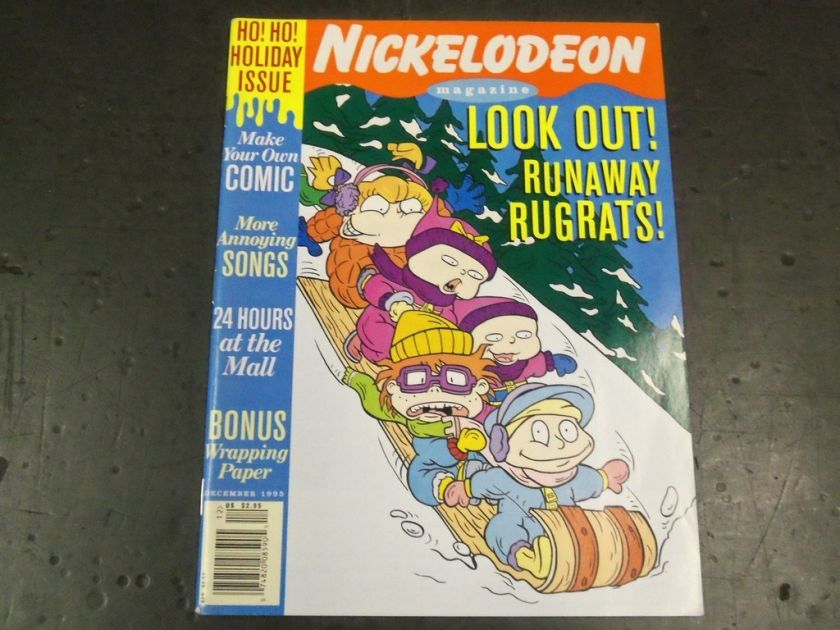 1995 DECEMBER NICKELODEON MAGAZINE   RUNAWAY RUGRATS   BT 8238  