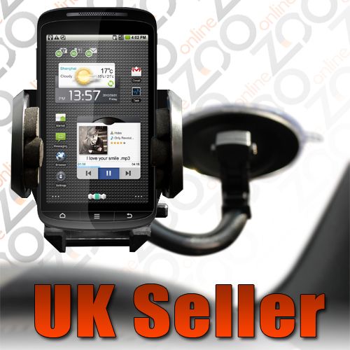 IN CAR WINDSCREEN HOLDER MOUNT AND USB CHARGER KIT FOR ZTE SKATE 