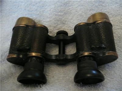 BRASS ZEISS JENA MILITARY DF 8X 1912 BINOCULARS  