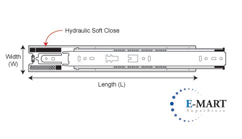   Heavy duty 18 Guage zice plated 100 Pounds static load capacity