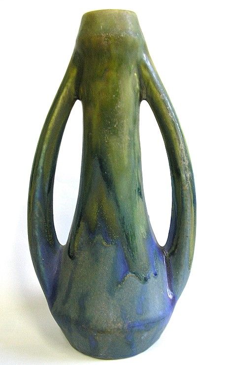 ART NOUVEAU VASE c1910 TALL UNSIGNED GILBERT METENIER  