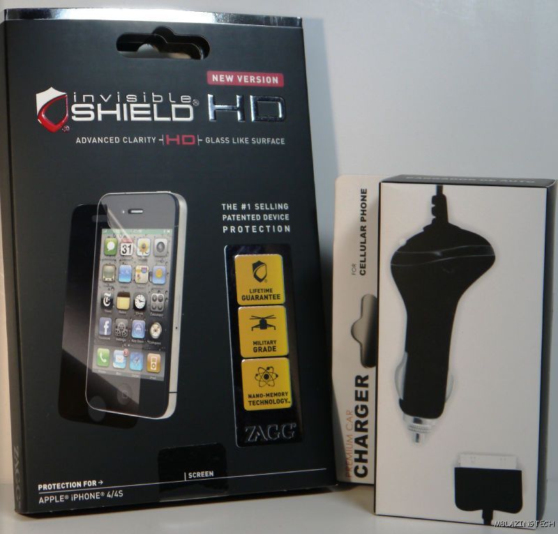 New ZAGG invisibleSHIELD Apple iPhone 4/4S HD Case Friendly Screen 