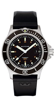 NEW Glycine Combat Sub Automatic Watch 42mm Ref 3863BLK  