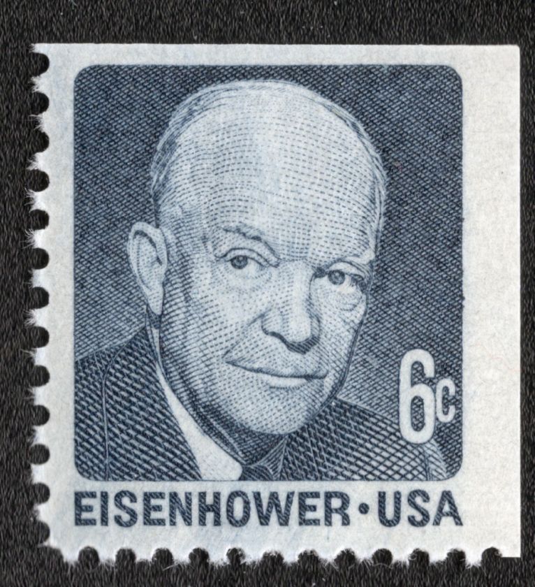 US 1393A MNH Booklet Single Shiny Gum Eisenhower  