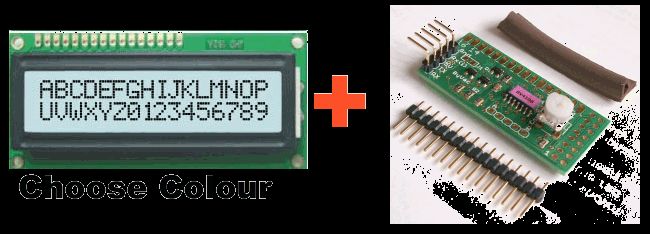 16 x 2 LCD Module With I2C & Keypad Controller