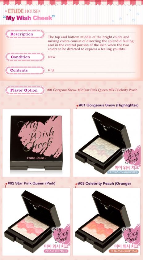 ETUDEHOUSE] ETUDE HOUSE My Wish Cheek #01  