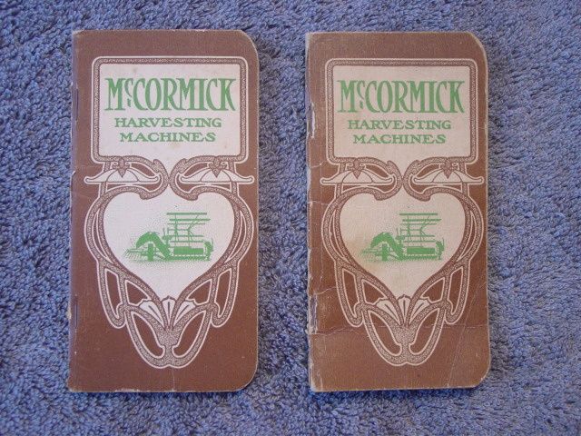 1905 IHC McCORMICK POCKET LEDGER CATALOG B4 DEERING  