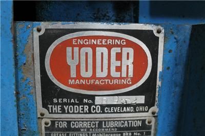 50 TON MODEL #P 50 YODER CUTOFF PRESS STOCK #58112