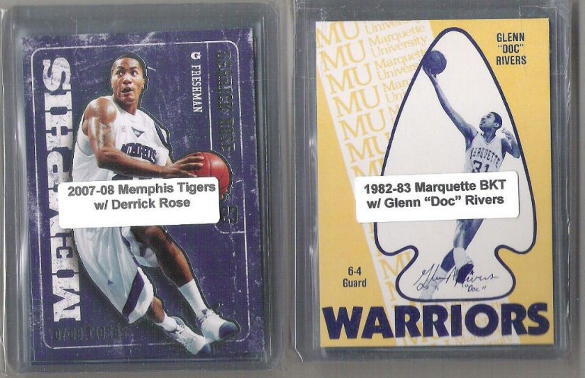 1982 83 Marquette Warriors mens college basketball set w/ Glenn Doc 