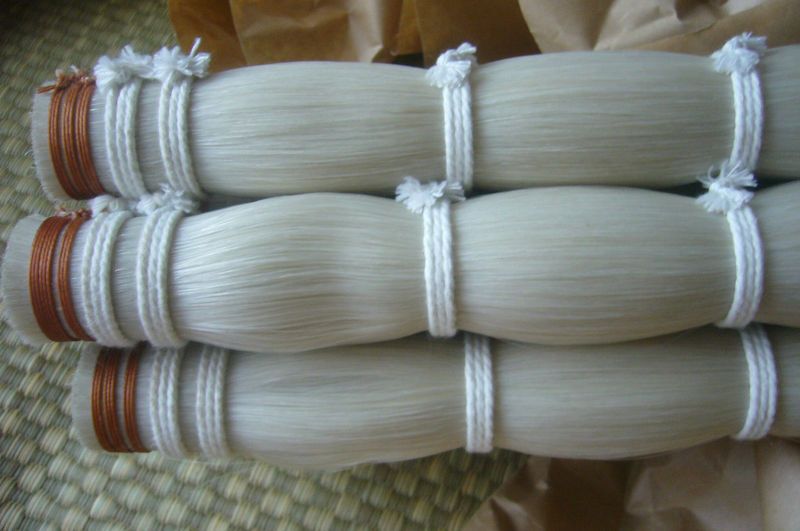 1KG Top grade White Stallion Siberian horsetail bowhair 78 80cm for 