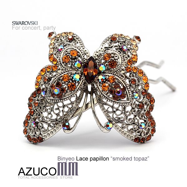 GORGEOUS HAIR BINYEO/SWAROVSKI HAIR BINYEO/LACE PAPILLON_AZUCOMM 