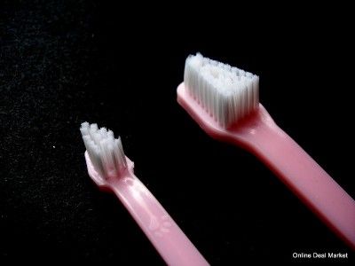 Dog Toothbrush 8.5 Long Dual Headed CAT PET Dental Cleaning 