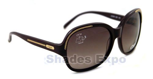 NEW CHLOE SUNGLASSES CL 2210 BURGUNDY CO4 CL2210 AUTH 882851121833 