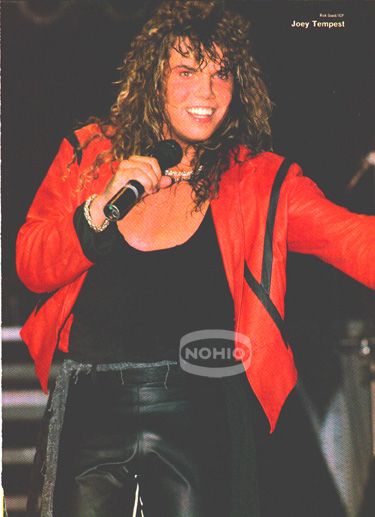 JOEY TEMPEST PINUP Hair Metal Band EUROPE 80s Rock  