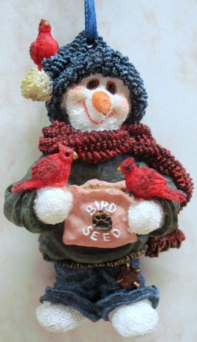 BOYDS BEARS Robin Peace on Earth ORNAMENT Snowman 25655  