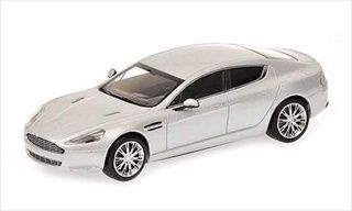 2010 ASTON MARTIN RAPIDE SILVER 1/43 CAR MODEL BY MINICHAMPS 400137901 