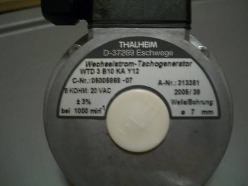 Thalheim Encoder WTD3B10KA Y12 Tachogenerator  