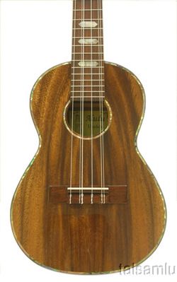 Alulu Acacia koa 6 strings Tenor Ukulele   inlaid hummingbird pattern 