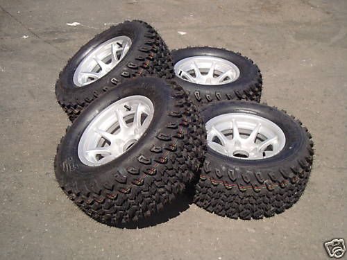 Set of 4 12 Inch Alloy Rims 23 Inch Tires Golf Cart Car  