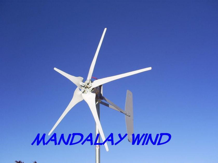 Wind Turbine Generator 5 Blade 500 Watt 24 Volt  