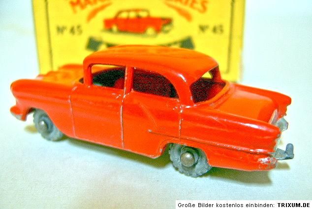 Matchbox RW No.45A Vauxhall Victor RED body very rare  