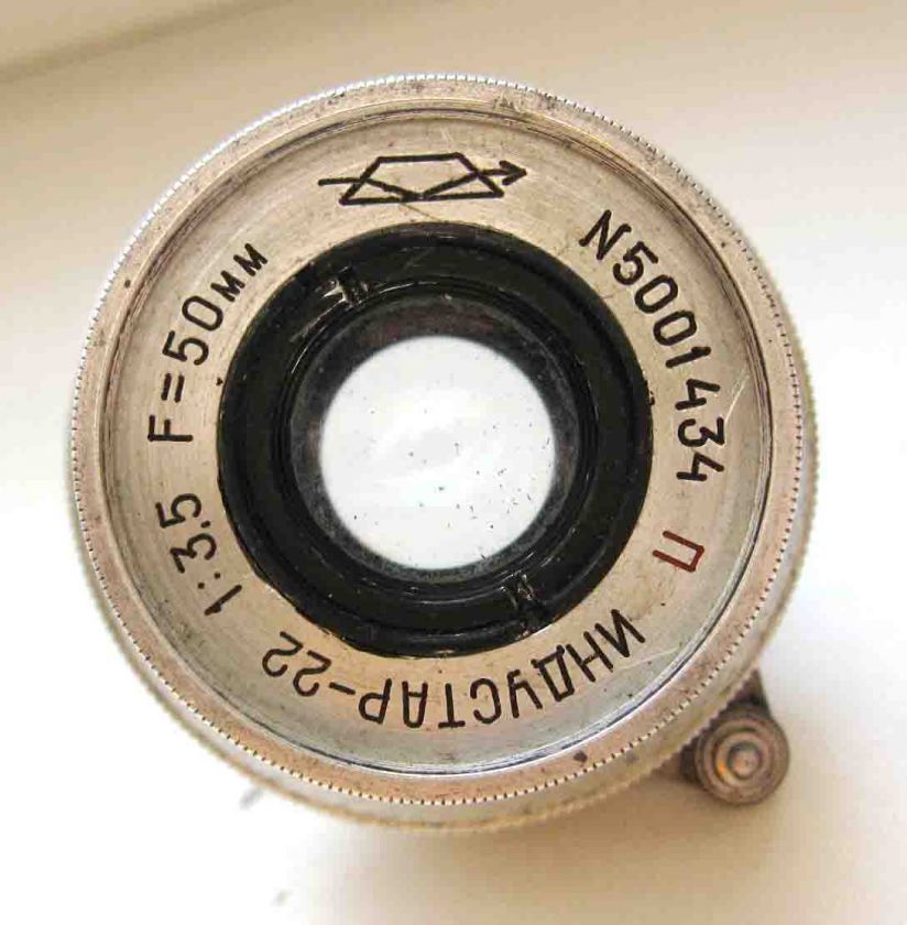 Russian RIGID lens INDUSTAR 22 camera Zorki ZORKI fed  