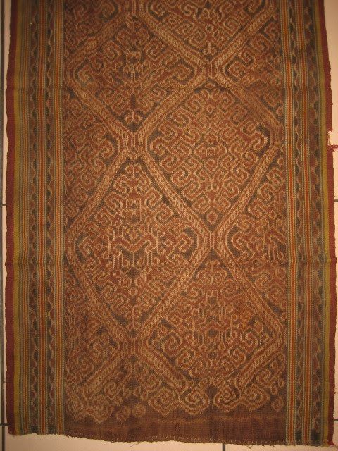 B09# Sarawak Iban Textile OLD Bidang Kebat Skirt Borneo  