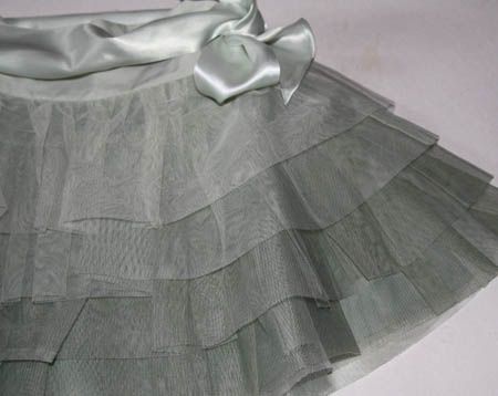 NWT Gap Kids Stella tulle green skirt girls medium 8  