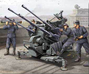 TRP2309 German 2cm Flak 38 Gun 1 35 Trumpeter  