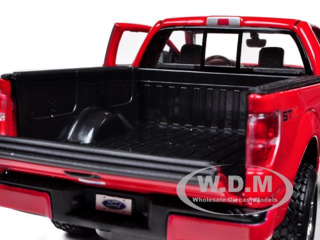   FORD F 150 STX PICKUP TRUCK RED 1/27 DIECAST MODEL CAR BY MAISTO 31270