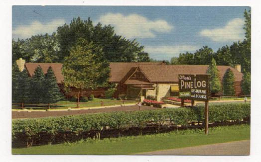 SKOKIE IL ELLIOTTS PINE LOG RESTAURANT POSTCARD PC6288  