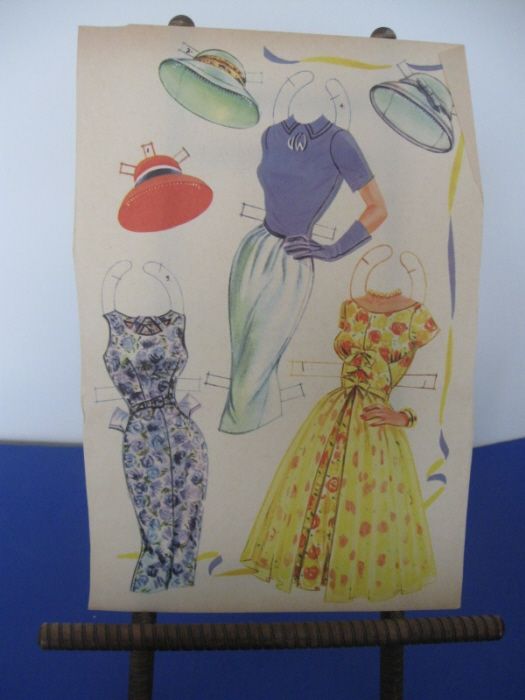 Vtg Paper Dolls Joanne Woodward 1958 Saalfield  