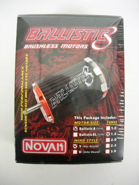 Novak Ballistic 8 Sensored Brushless Motor 1.5Y 1950Kv NOV3801  