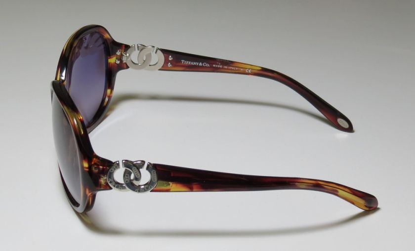 NEW TIFFANY & CO. 4028 TORTOISE/BURGUNDY/VIOLET OVERSIZED SUNGLASSES 