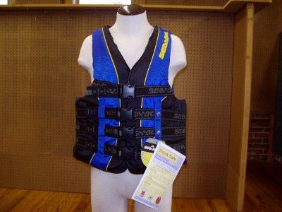 SeaDoo Jet Ski Life Jacket, Mens Motion PFD (L) Blue  