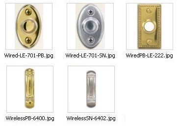 Heath Zenith DoorBell Push Button w/ Light Variations  