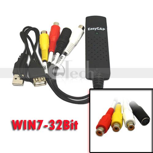 Easycap USB 2.0 VHS to DVD Converter Adapter VIDEO CAPTURE CARD WIN7 