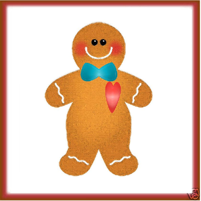 Sizzix Gingerbread Man #3 medium die #656724 Retail $11.99 SWEET, Cuts 