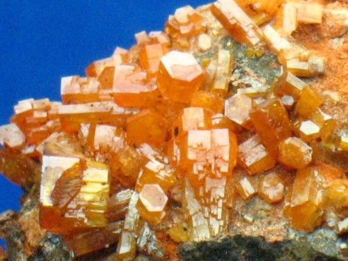 1LB,classic brownish orange MIMETITE crystals  M002  