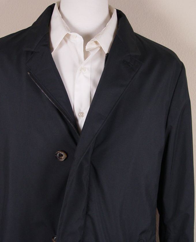 LORO PIANA JACKET $3695 SLATE GREEN CASHMERE WINDMATE STORMSYSTEM COAT 