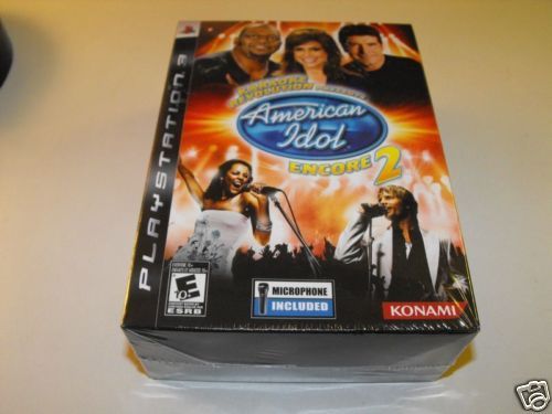 American Idol Encore 2 w/ Microphone PS3 BRAND NEW 083717250951  