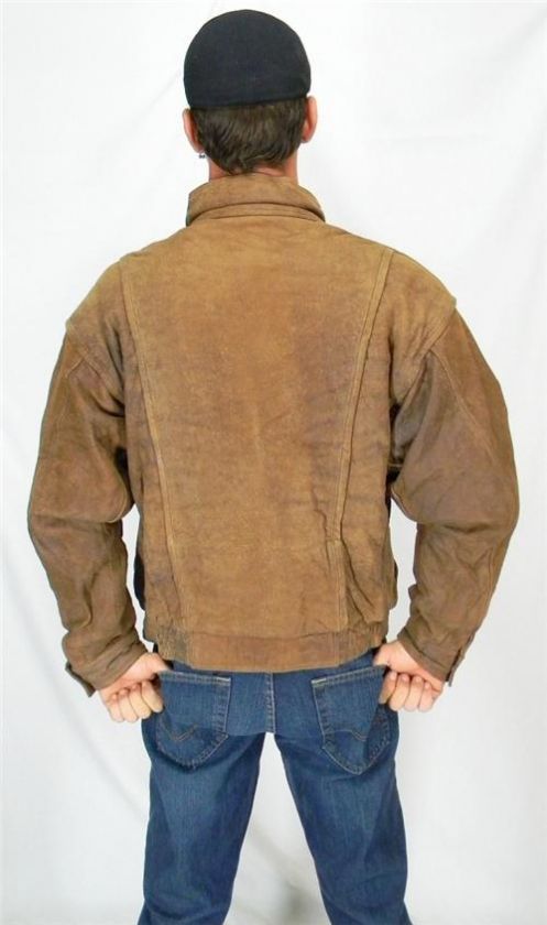   this awesome dark brown leather 80 s style biker flight jacket from