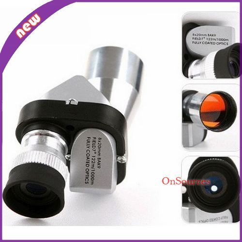 Powerful 8x20 mini spy Aluminum Alloy Optical monocular telescope 