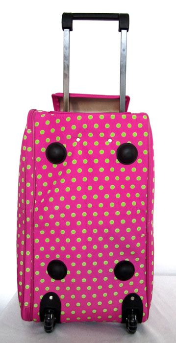 20 Duffel/Tote Bag Rolling Luggage/Wheels Travel Pink  