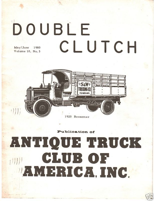 1980 Double Clutch magazine   Ford Model AA Truck ATCA  