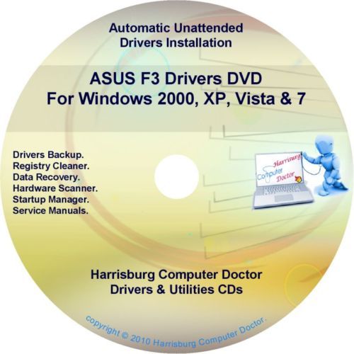 Asus F3 Drivers Restore Recovery CD/DVD  