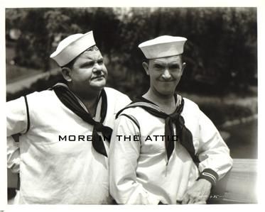 HAL ROACH LAUREL AND HARDY MEN O WAR FILM STILL #1  