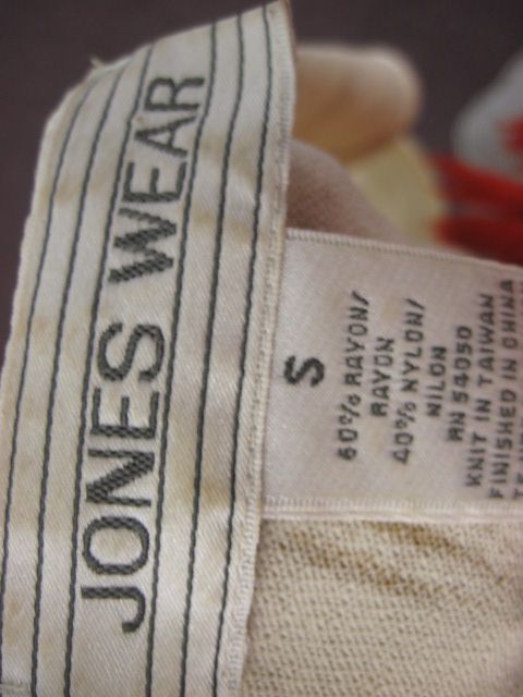 JONES WEAR Beige Tank Top Shirt Tunic Sz Sm  