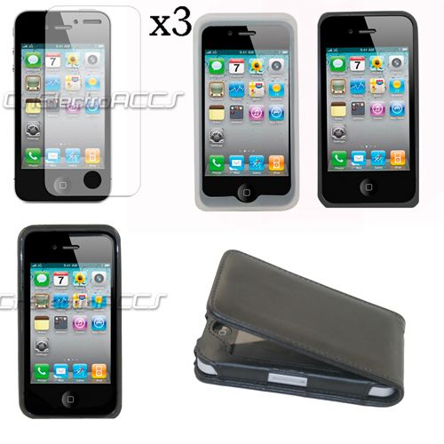 Hard Back Case mit Metall Halter für iPhone 4G Schwarz  